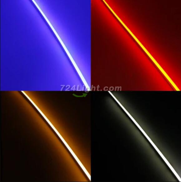 1M/5M/10M/20M Pack of T0410 LED Neon Light Housing Kit with End Caps and Mounting Clips, Flexible Neon Channel Fit for 5mm Wide LED Strip Lights