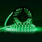 16.4FT/5M SMD5050-300 LED Strips RGB Color High Density Tri-Chip 60 LEDs Per Meter 10mm Wide RGB LED Tape