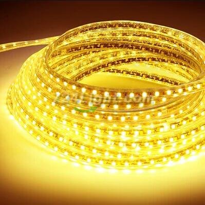 AC 110V 220V SMD5050 High Voltage Flat Strip Light 60 LEDs Per Meter 12mm Width with Wall Outlet Power Plug