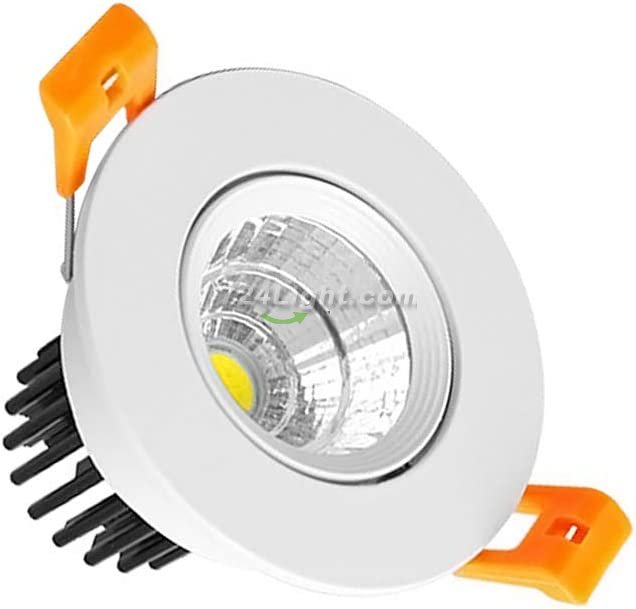 LED DOWN LIGHT, 7W RECESSED LIGHTING COB DIMMABLE CRI80, LED CEILING LIGHT WITH LED DRIVER