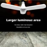 45W Deformable LED Garage Ceiling Lights 4500LM 6500K White 400 Watt Equivalent CRI80+ E26/E27 Base