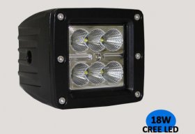 18W LED Work Light 6500K LED Light Bar IP68 CREE LED 1296Lumens Spot Flood Off Road Driving Light