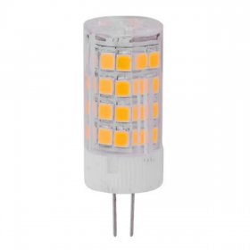 110V-130V /200-240V AC G4 Bi-Pin Base Spotlight Lighting Dimmable 5W Replace 45W G4 Halogen Lamp, for Under-Cabinet Lights, Ceiling Lights, Pack of 10