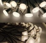 8PCS Pack 1W DC12-24V IP65 LED Step Light Outdoor Waterproof Wall Light Anti-Glare Low Voltage Handrail Light