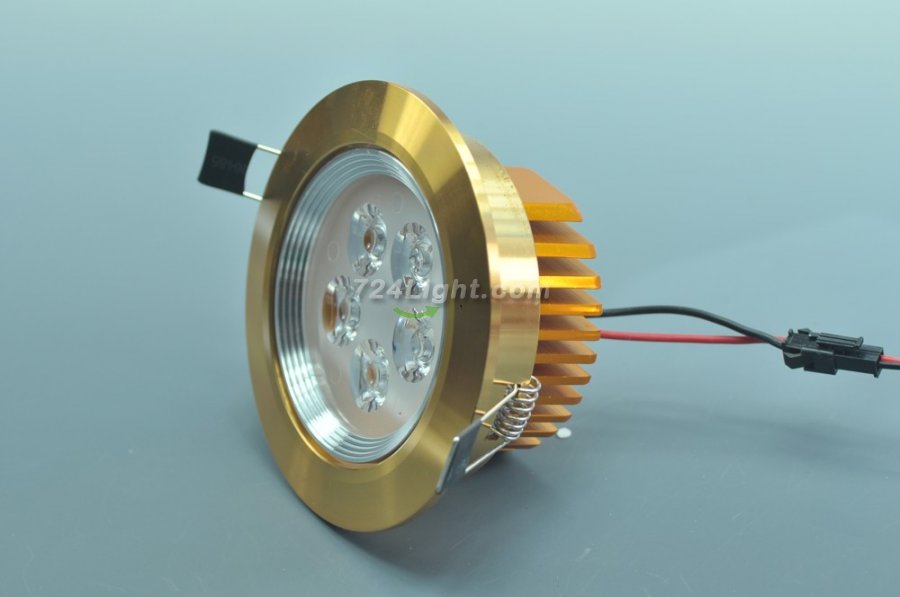 5W CL-HQ-03-5W LED Downlight Cut-out 90.5mm Diameter 4.3" Gold Recessed Dimmable/Non-Dimmable Ceiling light