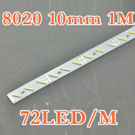 Superbright(1.3 times as much as 5630 LED) 39.3inch 8020 Rigid LED Strips 72LED 1M 12mm 12V DC Aluminium Rigid Strip Bar light