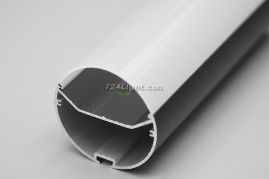 Black 2.5" Newest Suspended Tube Light LED Profile Diameter 63mm 1meter Tube lighting Profile - Click Image to Close
