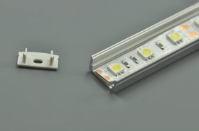 0.5meter 19.7“ LED Aluminium Channel 8mm Recessed U Type LED Aluminum Channel LED Profile Inside Width 12.2mm