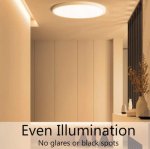 15.74 Inch 32W LED Light Fixtures Ceiling Flush Mount for Bedroom, Kitchen, BathroomLamps Ultrathin