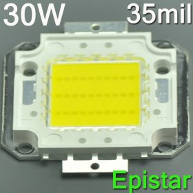 Epistar 30W High Power Beads LED Chip 2550 Lumens 35*35mil LED lighting