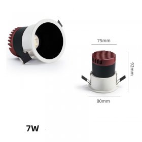 7W HOTEL LIVING ROOM DEEP ANTI-GLARE SPOTLIGHT EMBEDDED COB WALL WASHER CREE CHIP HIGH DISPLAY FINGER NARROW EDGE