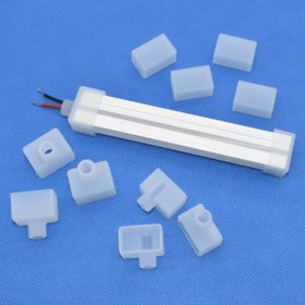 1M/5M/10M/20M Pack of T1220 One Face Edge Lighting LED Neon Light Housing Kit with End Caps and Mounting Clips, Flexible Neon Channel Fit for 12mm Wide LED Strip Lights