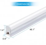 10Pcs Pack /2FT/3FT/4FT/5FT Line Voltage AC T5 LED Tube Light with Milky White cover
