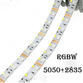 Article the LED lamp with 2835 + 5050 LED lamp belt RGBW Strip Light 12mm width 5meter(16.4ft)600LEDs