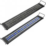 Aquarium LED Light for Freshwater Fish Tank w/ Extendable Bracket, White Blue LED