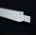 1M/5M/10M/20M Pack of T1220 One Face Edge Lighting LED Neon Light Housing Kit with End Caps and Mounting Clips, Flexible Neon Channel Fit for 12mm Wide LED Strip Lights