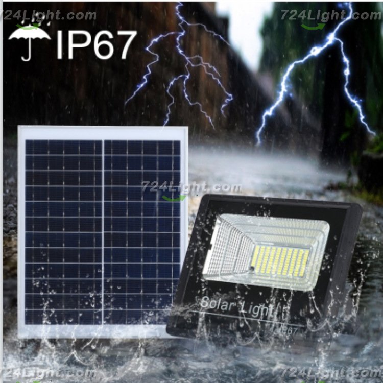 120W Solar Flood Light, 272 Lamp Beads Outdoor Waterproof LED Flood Light Super Bright Garden Lighting Solar Street Light