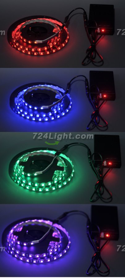 Battery Power LED Strip Kit 1M-5M LED Strip Battery Kit 5050 RGB LED Battery Kit