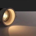 7W Spotlight Led Embedded High Color Rendering Deep Anti-glare Narrow Frame Household Aluminum Wall Washer Downlight