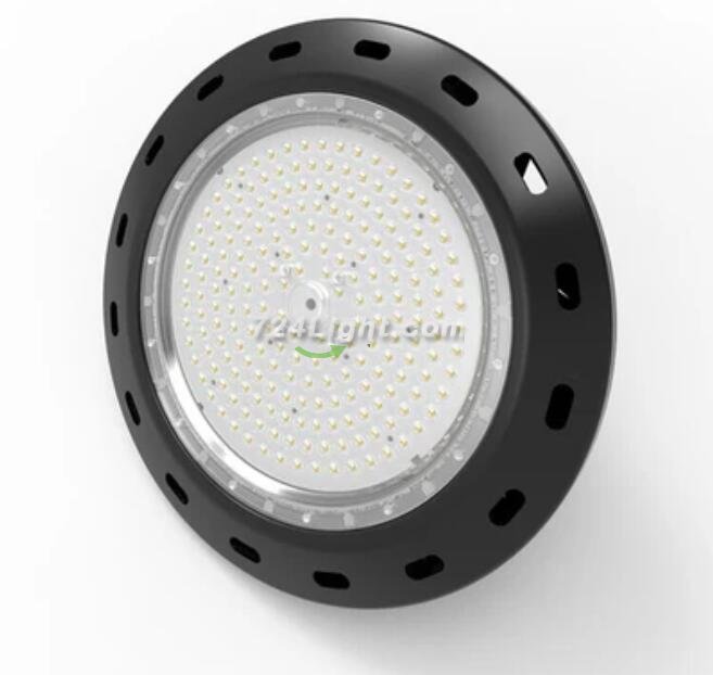 200W UFO LED High Bay Light Fixture 17000LM CRI>80 IP65 Waterproof 100-277VAC Non-Dimmable for Warehouse & Supermarket