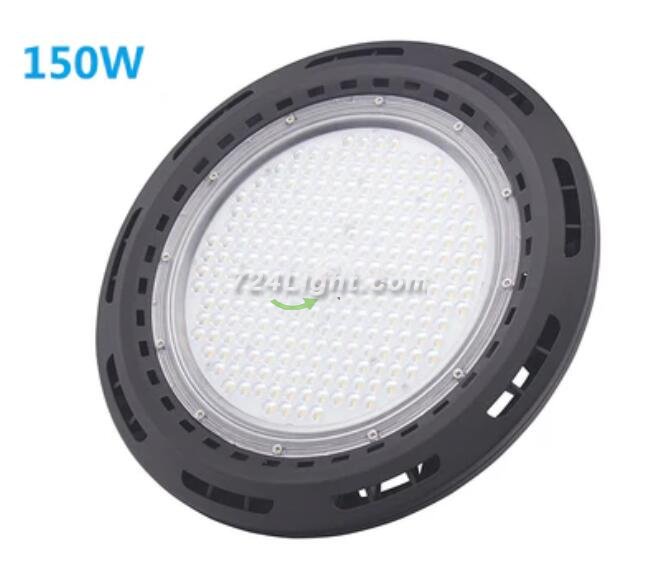 150W UFO LED High Bay Light Fixture 13000LM CRI>80 IP65 Waterproof 100-277VAC Non-Dimmable for Warehouse & Supermarket