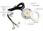 2Pack 3W Waterproof LED Puck Light IP65 Rated LED Undercabinet Light Dimmable Outdoor LED Wall Light