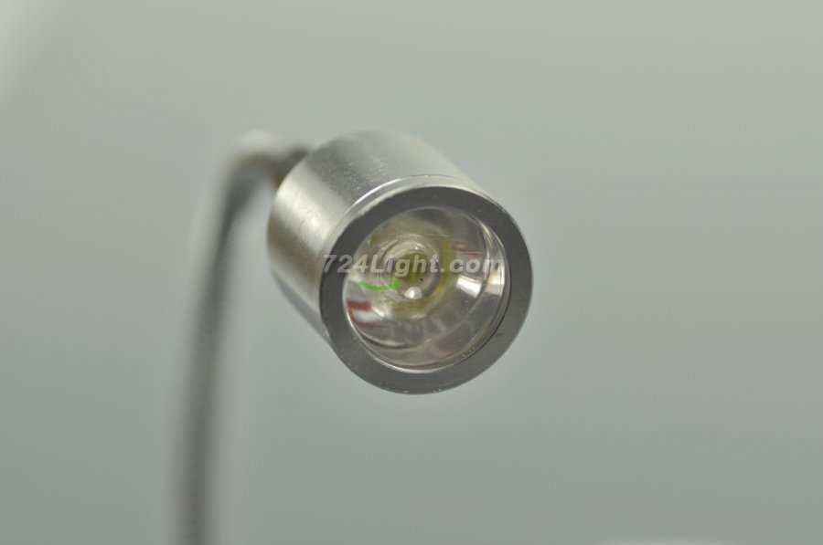 White Flexible USB LED Reading Light Lamp for Computer Laptop Notebook PC Metal Snake