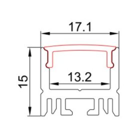 0.5 meter 19.7" PB-AP-GL-043-R