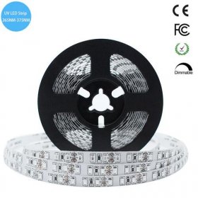 365nm 370nm SMD3528-600 12V 4A 48W UV LED Strip Light Ideal for Curing Currency Validation