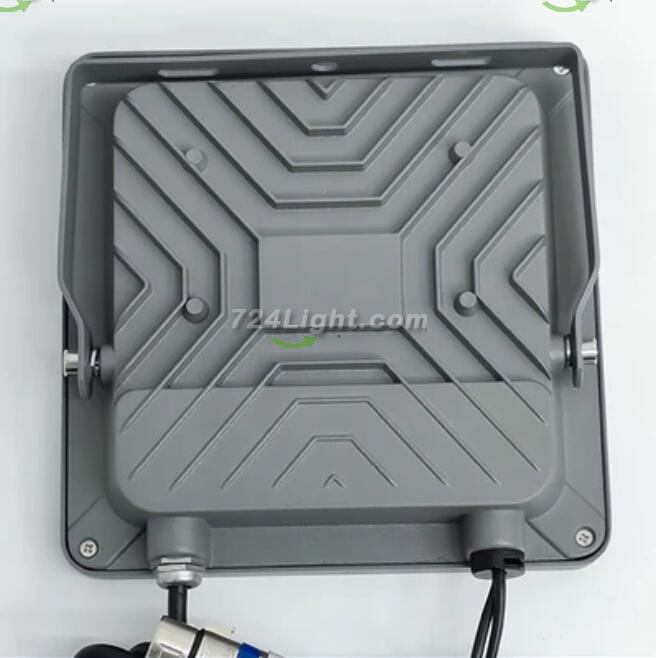 DMX512 RGB LED Flood Light 100W AC110-220V Outdoor IP66 LED WallWasher GREY Aluminum Case Tempering Glass Cover High Lumen Security Light Garden Landscape Lawn Lamp