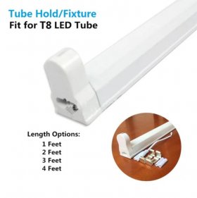 10 Pcs T8 Tube Light Fixture Tube Holder for Miniature Base T8 Tube Lights