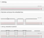 8 PCS Pack DC12V-24V 1W/3W IP67 Outdoor Waterproof LED Wall Light Corridor Ladder Step LED Lights