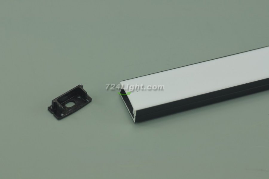 PB-AP-GL-014-B Black Super wide 20mm Strip Recessed LED Aluminium Extrusion Recessed LED Aluminum Channel 1 meter(39.4inch) LED Profile