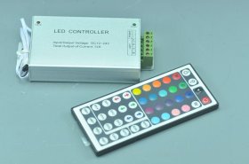 44 Keys LED Strip RGB Controller Steel Case For 5050 3528 SMD Flexible Colourful LED Strip Lighting MAX 12A