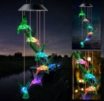 Solar Hummingbird Wind Chime Lights for Garden, Patio, Party, Yard, Window, Outdoor Decorations