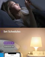 4Pack 9W LED Light Bulb E27 Base RGBCCT Bluetooth APP Controlled Smart Light Bulbs Sycn with Music