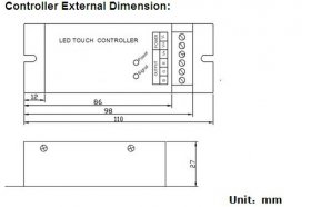 DC12V-24V Output Current 4A/Channel LED Wireless RF 4keys Touch Controller Common Anode LED RGB Controller