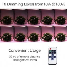 LED Grow Light Strip Kit with Full Spectrum LEDs, 36W IP65 Waterproof Dimmable LED Plant Grow Light Bar for Germination, Growth and Flowering