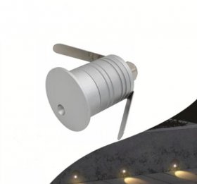 8PCS Pack 1W 12-24V DC IP67 LED Step Lights Round/Square Waterproof Dimmable Inground Light Made By 6063 Aluminum LED Wall Corner Light