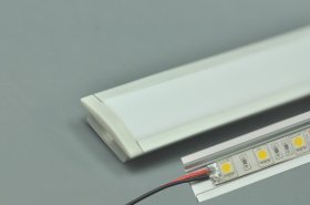 LED Aluminium Super Slim 8mm Extrusion Recessed LED Aluminum Channel 1 meter(39.4inch) LED Profile With Flange
