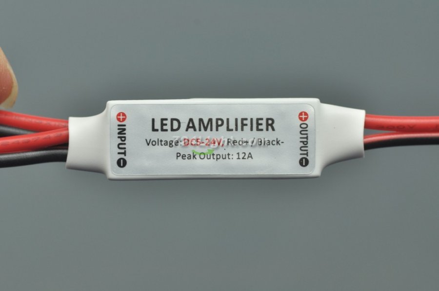 LED Amplifier Single Color 12A 5-24V LED 5050 3528 strip Amplifier