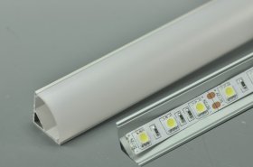 2 meter 78.7" LED 90Â° Right Angle Aluminium Channel PB-AP-GL-006 16 mm(H) x 16 mm(W) For Max Recessed 10mm Strip Light LED Profile With Arc Diffuse Cover