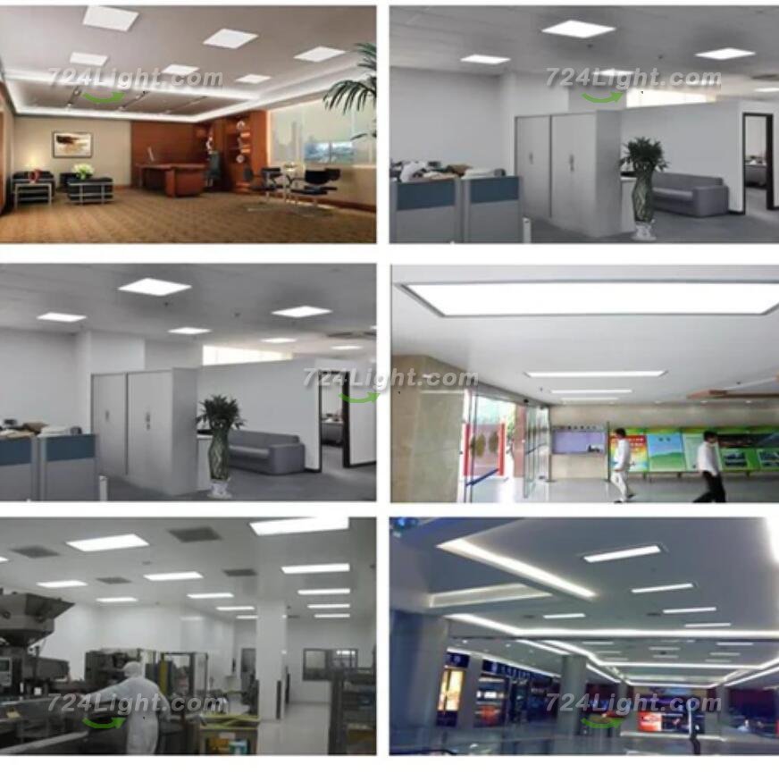 1'x4' (295x1195mm) 40W LED Panel Light in 0.39'' (10mm) White Trim Flat Sheet Panel Lighting Board Super Bright Ultra Thin Glare-Free