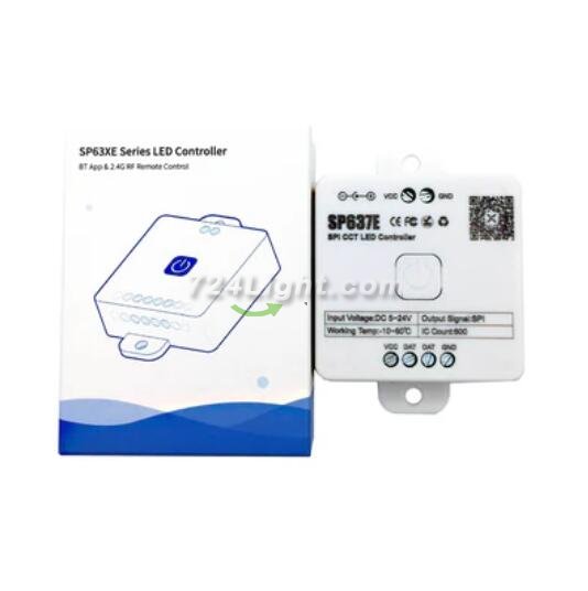 New SPI LED Controller Bluetooth Music Controller for Addressale LED Strips and Panels Support WS2811 WS2815 WS2801 SK6812 WS2813 SK9822 APA102C etc iOS/Android App Control