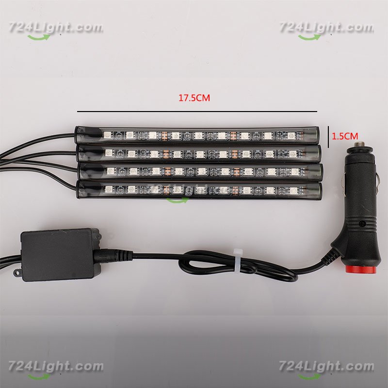 Car decorative light, 5050 9led car LED one for four indoor foot lights