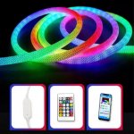 360° NEON LED Light Strip, Woven Look RGB Color Waterproof LED Neon Light Flexible Strip Kit