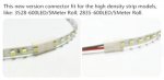 10pcs/Pack New LED Strip Connector Solderless Snap Down 2 Pin Strip to Strip Gapless Jumper for 8mm Wide 3528 2835 Single Color Flex LED Strips