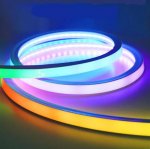 Free Shipping LED Neon Rope Lights RGBW Color 20x20(mm) SPI TM1814 Addressable LED Strip w/ 10Pixels/M 60LEDs/M Flexible Rope Lights Waterproof, Custom Cuttable Neon Lighting for In&Outdoor