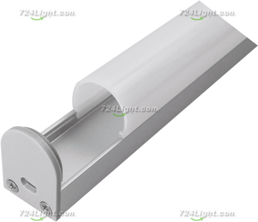 2027LED round PC three-sided light-emitting linear light hard light bar aluminum shell kit
