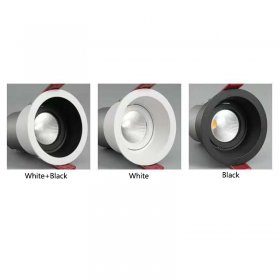 5W Downlight Led Spotlight Aluminum Embedded Anti-glare Aisle Light Home Background Wall Ceiling Light